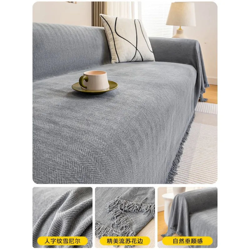 Funda Protectora de Sofá de Chenilla Premium